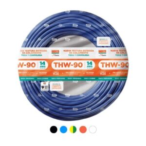ROLLO DE CABLE THW-90 PLUS 14 AWG INDECO