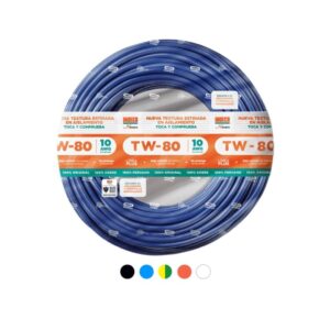 ROLLO DE CABLE TW-80 PLUS 10 AWG INDECO