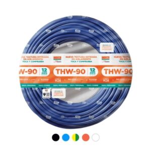 ROLLO DE CABLE THW-90 PLUS 12 AWG INDECO