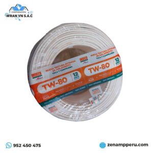 ROLLO DE CABLE TW-80 PLUS 12 AWG INDECO