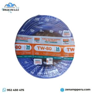 ROLLO DE CABLE TW-80 PLUS 14 AWG INDECO