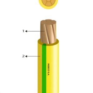CABLE NH-90 240 MM2 750 V LIBRE HALOGENO INDECO VERDE/ AMARILLO