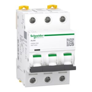 INTERRUPTOR TERMOMAGNETICO 3X63A, 20KA/220V, ACTI 9
