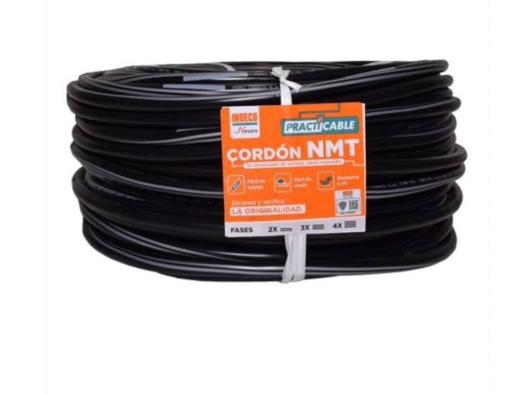 ROLLO DE CABLE VULCANIZADO NMT- PC 2X10 INDECO