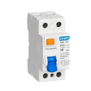 INTERRUPTOR TERMOMAGNETICO DIFERENCIAL 2X63 A CHINT